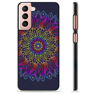 Samsung Galaxy S21 5G Beskyttende Cover - Farverig Mandala