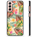 Samsung Galaxy S21 5G Beskyttende Cover - Lyserøde Blomster