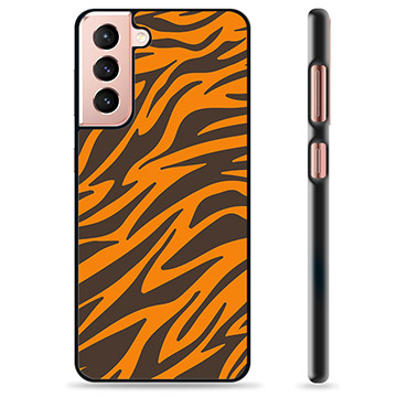 Samsung Galaxy S21 5G Beskyttende Cover - Tiger