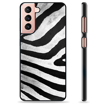 Samsung Galaxy S21 5G Beskyttende Cover - Zebra