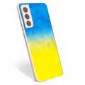 Samsung Galaxy S21 5G TPU Cover Ukrainsk Flag - Tofarvet