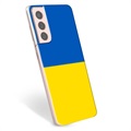 Samsung Galaxy S21 5G TPU Cover Ukrainsk Flag - Gul og lyseblå