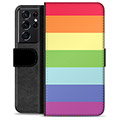 Samsung Galaxy S21 Ultra 5G Premium Flip Cover med Pung - Pride