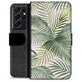 Samsung Galaxy S21 Ultra 5G Premium Flip Cover med Pung - Tropic