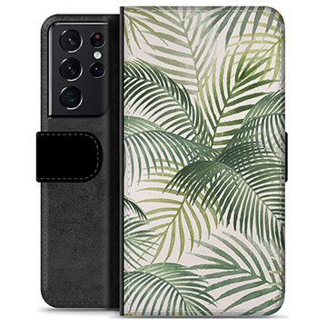 Samsung Galaxy S21 Ultra 5G Premium Flip Cover med Pung - Tropic