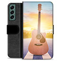 Samsung Galaxy S22+ 5G Premium Flip Cover med Pung - Guitar