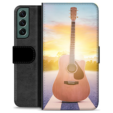 Samsung Galaxy S22+ 5G Premium Flip Cover med Pung - Guitar
