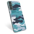 Samsung Galaxy S22+ 5G TPU Cover - Blå Camouflage