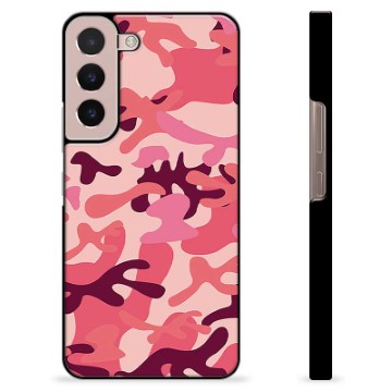 Samsung Galaxy S22 5G Beskyttende Cover - Pink Camouflage