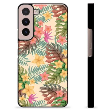 Samsung Galaxy S22 5G Beskyttende Cover - Lyserøde Blomster