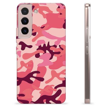 Samsung Galaxy S22 5G TPU Cover - Pink Camouflage