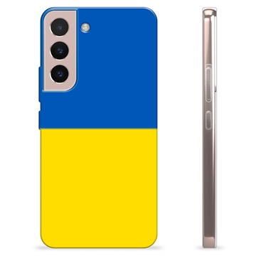 Samsung Galaxy S22 5G TPU Cover Ukrainsk Flag - Gul og lyseblå