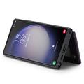 Samsung Galaxy S22 Ultra 5G Caseme C22-etui RFID-kortpung - Lilla