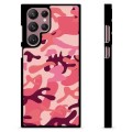 Samsung Galaxy S22 Ultra 5G Beskyttende Cover - Pink Camouflage