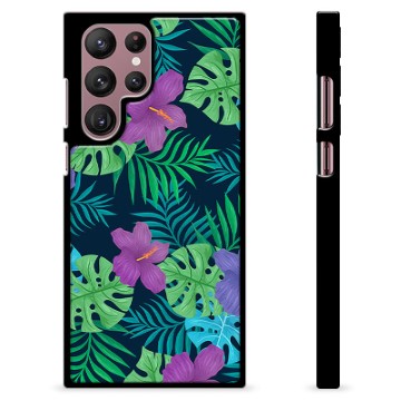 Samsung Galaxy S22 Ultra 5G Beskyttende Cover - Tropiske Blomster