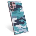 Samsung Galaxy S22 Ultra 5G TPU Cover - Blå Camouflage