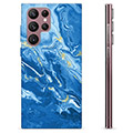 Samsung Galaxy S22 Ultra 5G TPU Cover - Farverig Marmor