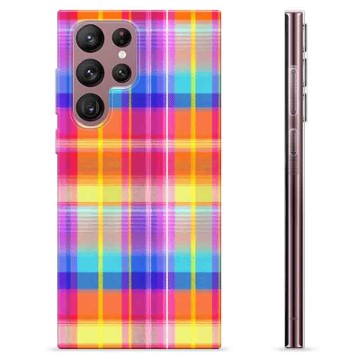 Samsung Galaxy S22 Ultra 5G TPU Cover - Flannel Skjorte