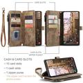 Samsung Galaxy S23 5G Caseme 2-i-1 Multifunktionel Pung - Brun