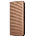 Samsung Galaxy S23 5G Pung Cover - Karbonfiber - Brun