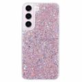 Samsung Galaxy S23 Glitter Flakes TPU Cover - Pink