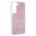 Samsung Galaxy S23 Glitter Flakes TPU Cover - Pink