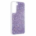 Samsung Galaxy S23 Glitter Flakes TPU Cover - Lilla