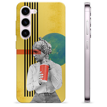 Samsung Galaxy S23 5G TPU Cover - Retro Kunst