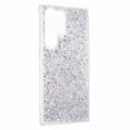 Samsung Galaxy S23 Ultra Glitter Flakes TPU Cover - Sølv