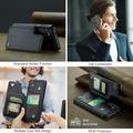 Samsung Galaxy S24 Caseme C22 Cover med RFID-kortpung - Sort