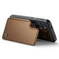 Samsung Galaxy S24 Caseme C22 Cover med RFID-kortpung - Brun