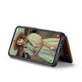 Samsung Galaxy S24 FE Caseme C22-etui RFID-kortpung - brun