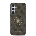 Samsung Galaxy S24 FE Guess 4G Big Metal Logo Hybrid Cover - Brun