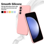 Samsung Galaxy S24 FE Liquid Silikone Cover med Strop - Pink