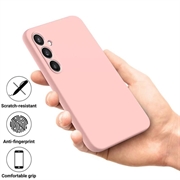 Samsung Galaxy S24 FE Liquid Silikone Cover med Strop - Pink