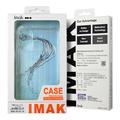 Samsung Galaxy S24 FE Imak Faldsikkert TPU Cover - Gennemsigtig Sort