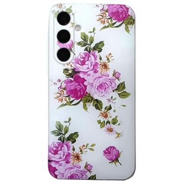 Samsung Galaxy S24 FE Stilfuld Ultra-Slim TPU Cover - Rose Blomst