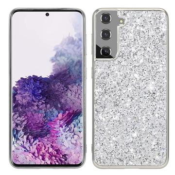 Samsung Galaxy S24 Glitter Series Hybrid Cover - Sølv