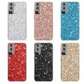 Samsung Galaxy S24 Glitter Series Hybrid Cover - Sølv