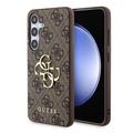 Samsung Galaxy S24 Guess 4G Big Metal Logo Hybrid Cover - Brun