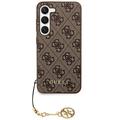 Samsung Galaxy S24 Guess 4G Charms Collection Hybrid Cover - Brun