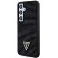 Samsung Galaxy S24 Guess Rhinestones Triangle Metal Logo Cover - Sort