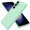 Samsung Galaxy S24 Liquid Silikone Cover med Strop - Grøn