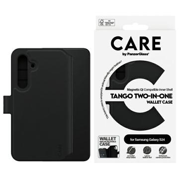 Samsung Galaxy S24 PanzerGlass Care Tango 2-i-1 pungetui - MagSafe-kompatibel - Sort