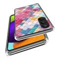 Samsung Galaxy S24 Stilfuld Ultra-Slim TPU Cover - Regnbue Rhombus