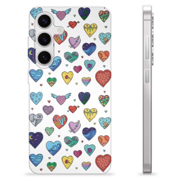 Samsung Galaxy S24 TPU Cover - Hjerter