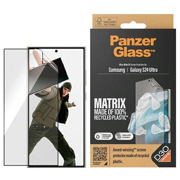 Samsung Galaxy S24 Ultra PanzerGlass Matrix D3O UWF skærmbeskytter m. AlignerKit - Sort kant