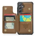 Samsung Galaxy S24+ Caseme C22 Cover med RFID-kortpung - Brun