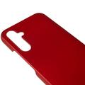 Samsung Galaxy S24+ Gummibelagt Plastik Cover - Rød