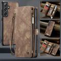 Samsung Galaxy S25 Caseme 008 2-i-1 Multifunktionel Pung - Brun